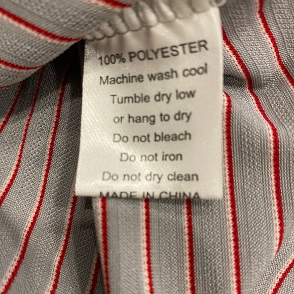 Alabama Crimson Tide Shirt Mens XL Gray Polo Striped TuskWear Gameday Football - Picture 7 of 8